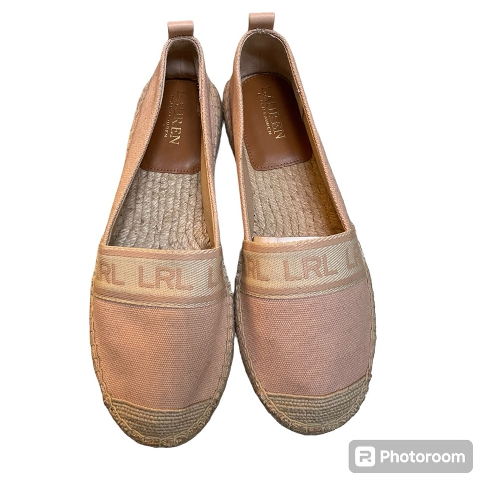 Lauren Ralph Lauren Pink Canvas Espadrilles - Picture 8 of 11